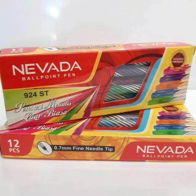 

BALLPOINT NEVADA / PULPEN ULIR TINTA HITAM