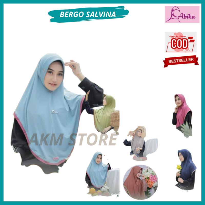 ABIKA BERGO SALVINA HIJAB INSTAN JILBAB KERUDUNG BERGO