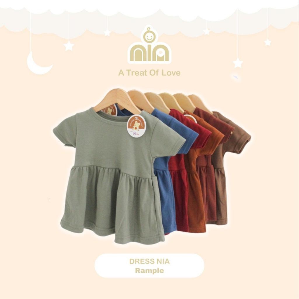 BAJU DRESS BABY NIA PREMIUM - SETELAN BABY MODEL DRESS NIA PREMIUM - DRESS BABY