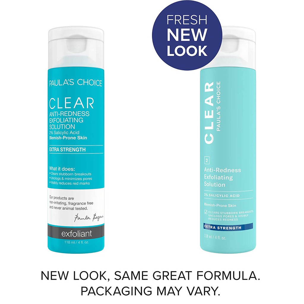 Paula's Choice CLEAR ACNE EXTRA STRENGTH EXFOLIATING SOLUTION 2% BHA (SALICYLIC ACID) 118ml 4oz