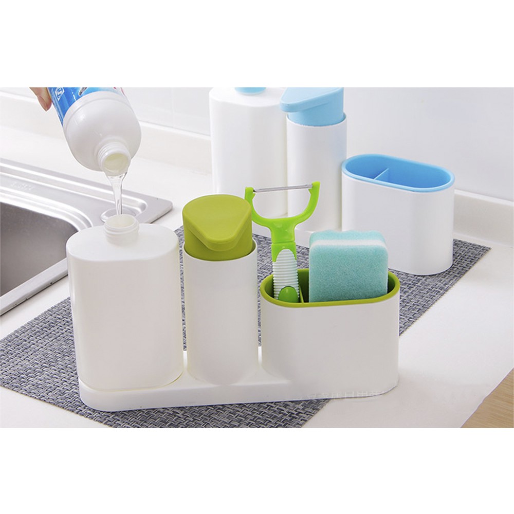HOVELSHOP Dispenser Sabun Cuci Piring 3 In 1 Built In Wastafel Dapur Serbaguna
