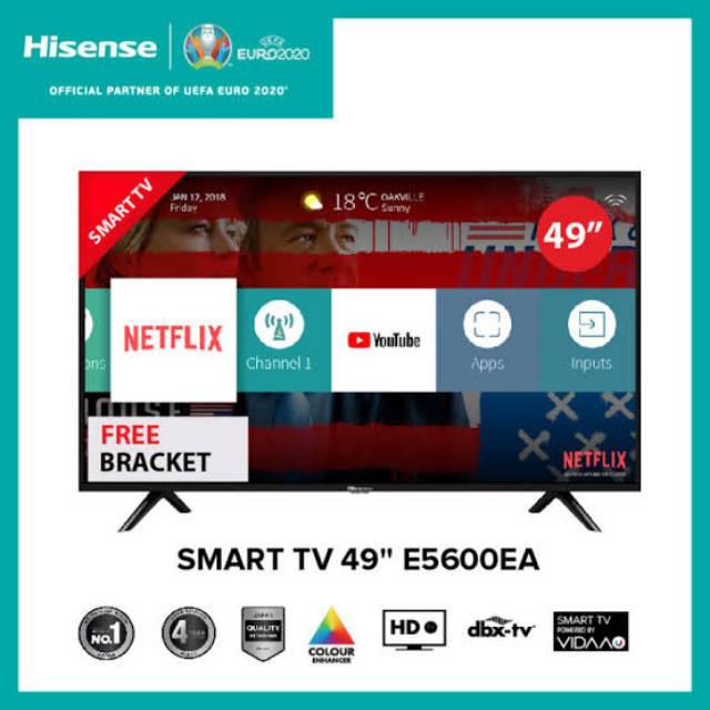 TV HISENSE SMART 49E5600EA
