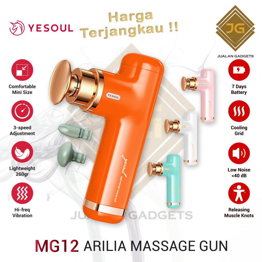 YESOUL MG12 Alat Massage Elektrik Gun Arilia - Alat Pijat Elektrik