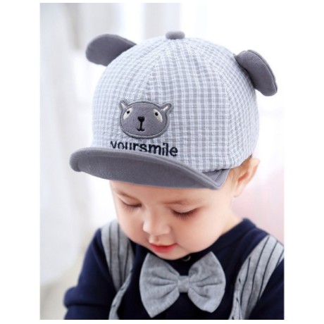 Topi Fashion Anak / Bayi 0-3 Tahun Import High Quality Your Smile / Bear Kotak CBKS VC-1