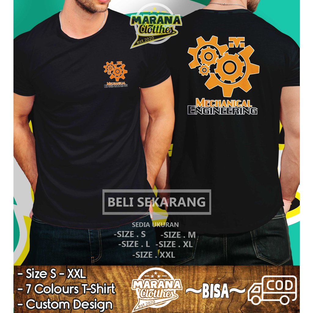 Kaos Mechanical Engineering Teknik Mesin Baju Distro