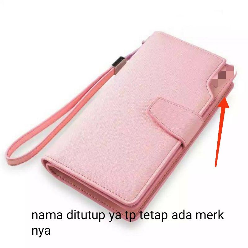 Dompet panjang wanita no name bahan kulit sintetis