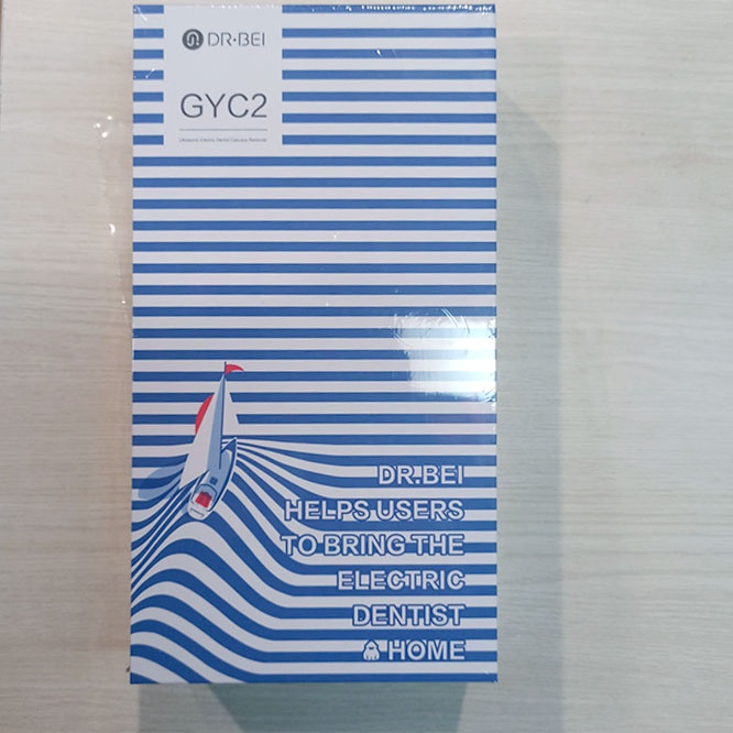 DR. BEI Pembersih Gigi Ultrasonic Electric Dental Calculus Tartar Remover Teeth Scraper - GYC2 - White