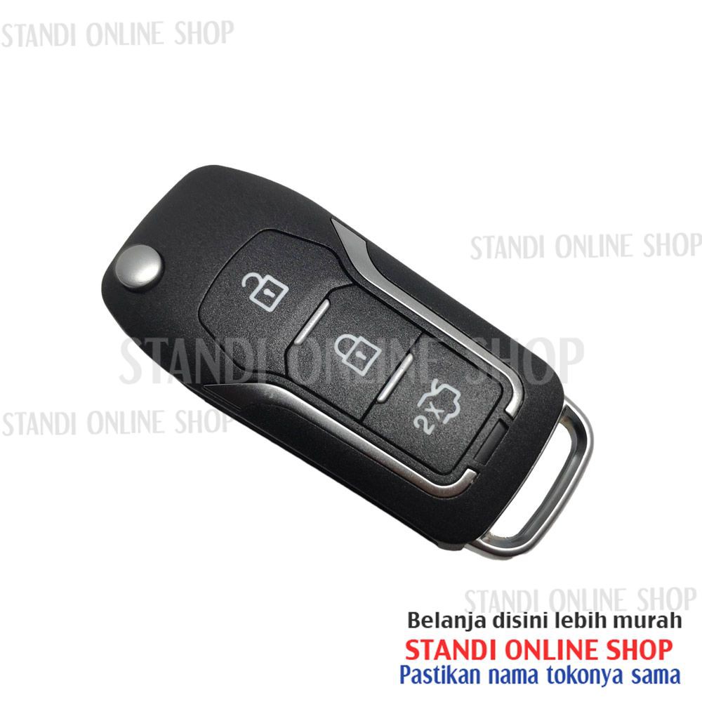 Remote Set Kunci Lipat Flip Key Baru PCB Mobil Ford Fiesta 433Mhz