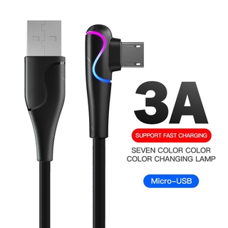 【7 Warna Bernapas & Pengisi Daya Android】 Pengisi daya unik kabel mikro 1.2M / 2M pengisian ...