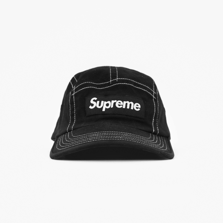 Supreme Two Toned Twill Camp Cap SS22 Black