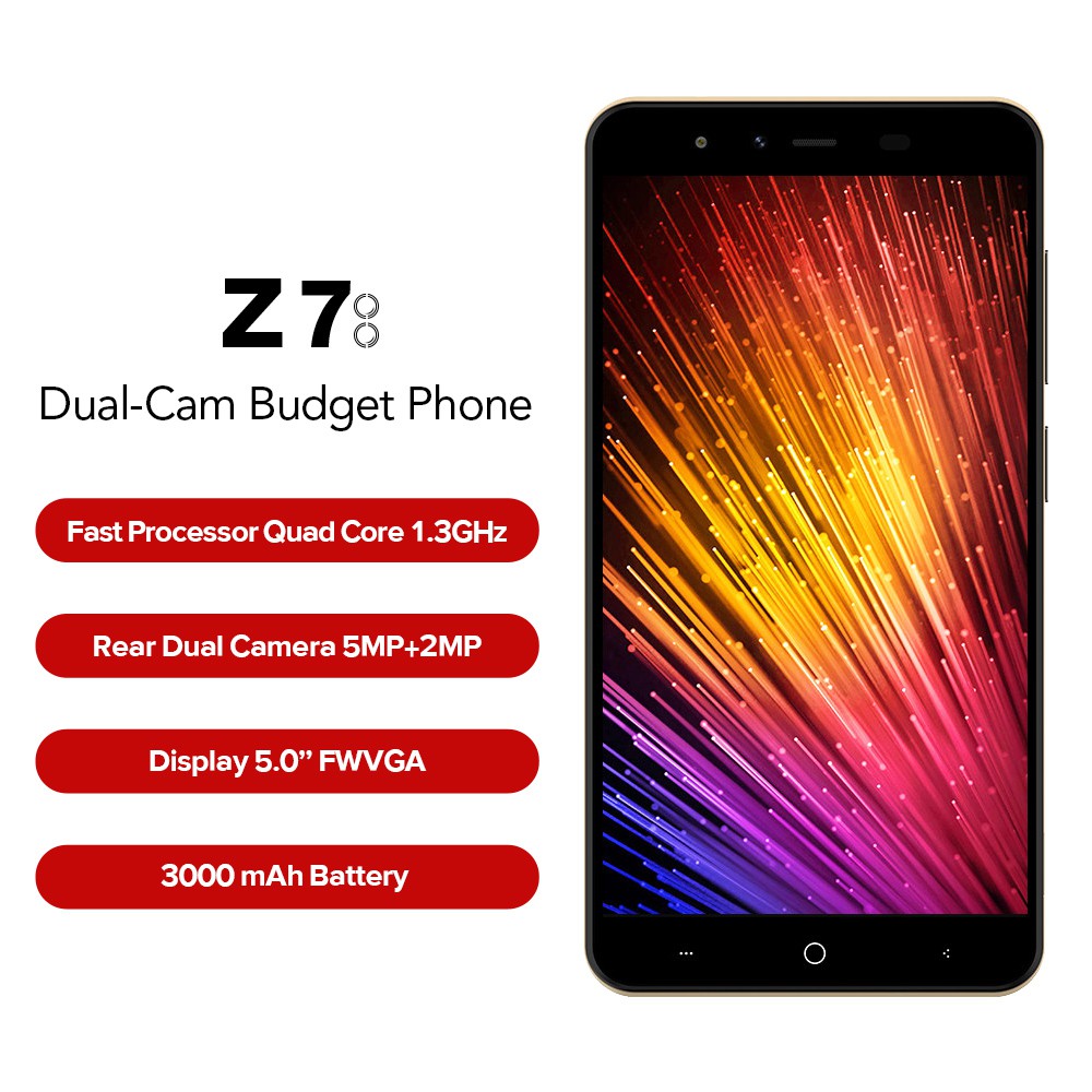 LEAGOO Z7 4G LTE Mobile Phone 5.0-Inch SC9832A Quad Core 1GB+8GB Smartphone