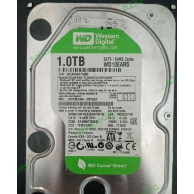 Hdd Hardisk internal PC komputer 160GB, 320GB, 500GB, 1TB, 2TB &lt;100%