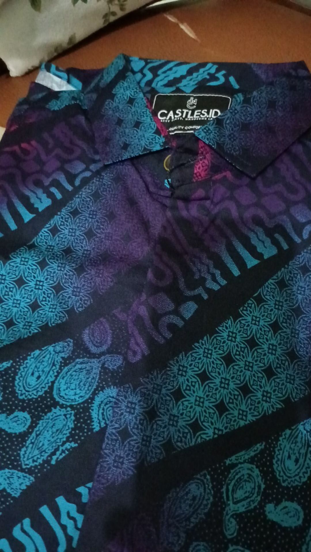 [ready Bigsize] Babedo Kemeja Batik Pria Lengan Panjang Motif Gradasi Biru Premium