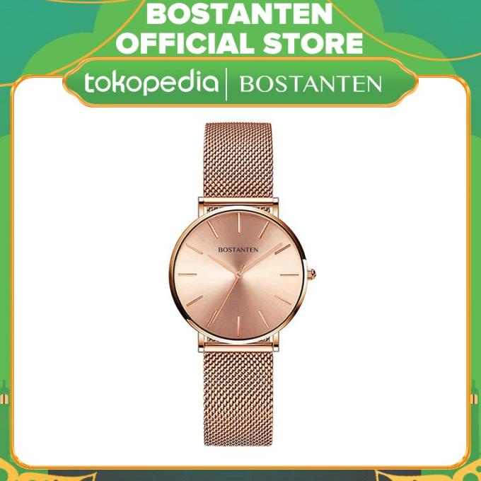 Bostanten jam tangan quartz jam tangan wanita quartz adjustable strap BARANG BAGUS