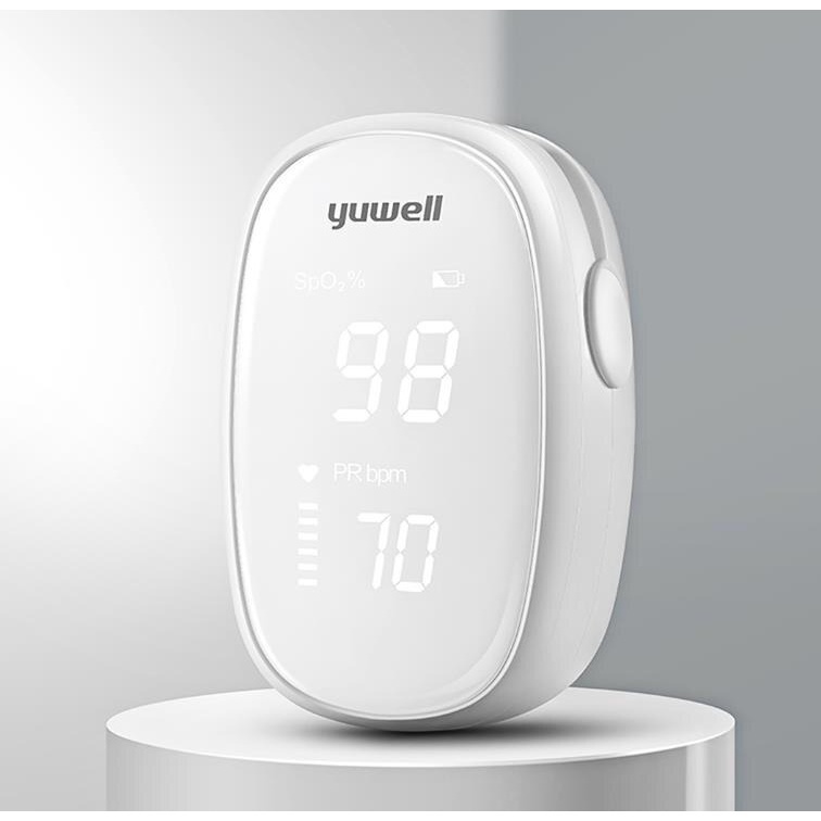 Yuwell Alat Pengukur Detak Jantung Kadar Oksigen Fingertip Pulse Oximeter YX102 PUTIH