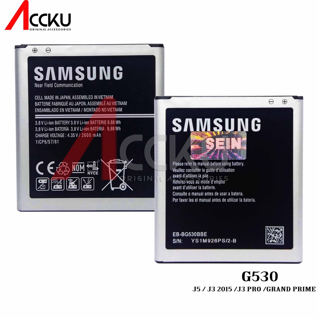 Battery HP Samsung Galaxy Original OEM 99%  Baterai Handphone J2 Prime Grandprime G530 J5 J3 J310 J2 Core A2 Core Grand Prime