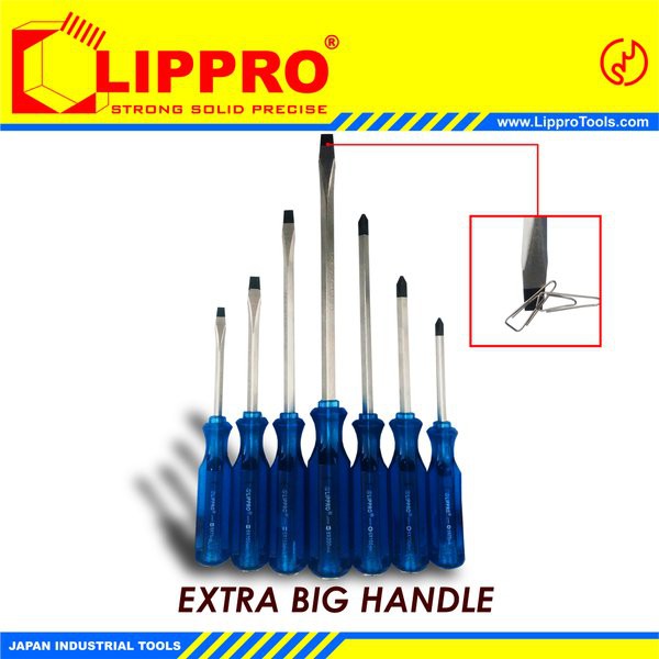 OBENG  KETOK 7PCS - OBENG TEMBUS 7PCS LIPPRO