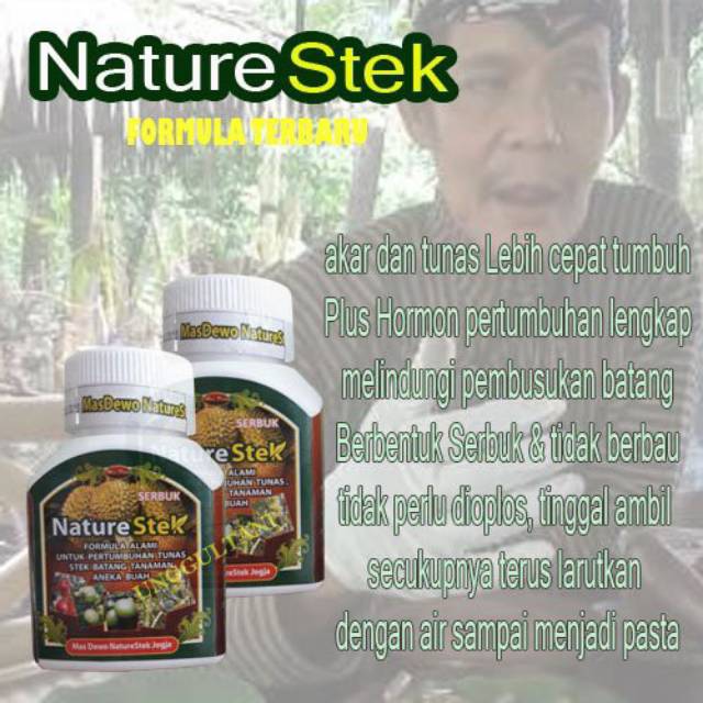 NATURE STEK Formula Alami Perangsang Akar Tanaman Untuk Stek  PPK