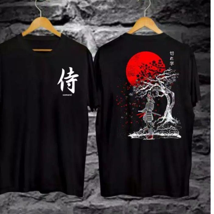 SALE (juc-764) KAOS PRIA/ SAMURAI JEPANG PRIA BAJU KAOS DISTRO SAMURAI BAJU KAOS PRIA HITAM POLOS/