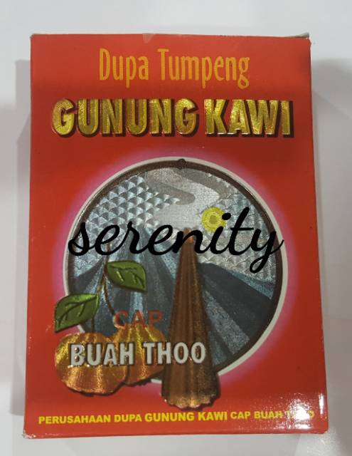 Hio Dupa tumpeng Gunung Kawi kotak biru atau merah