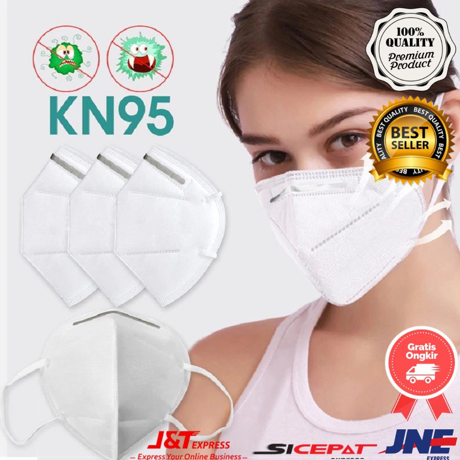 DISPOSABLE MASK KN 95 FACEMASK TANPA BOX / MASKER KN 95 TANPA BOX / MASKER KN 95 / MASKER MASK KN 95