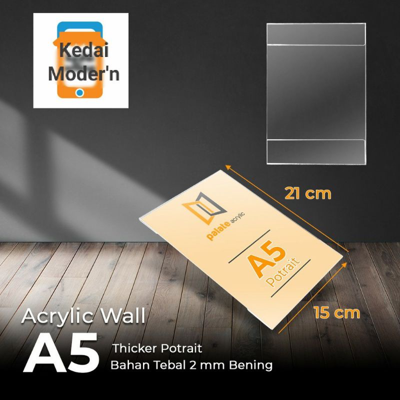 

Tempat Brosur Dinding Akrilik A5 Potrait/AKRILIK ACRYLIC POTO
