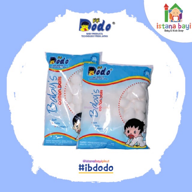 Dodo Cotton Ball / Kapas Bulat DCB100/Kapas bayi