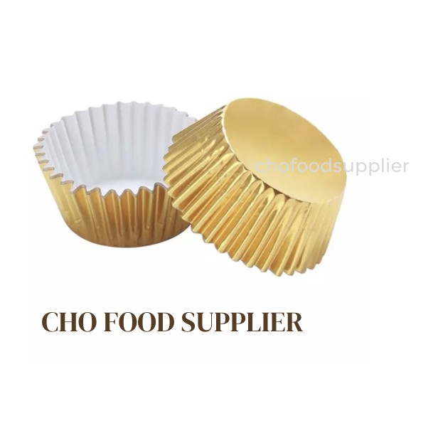 

Papercup Diva Metalik I Paper Case I Kertas Cupcake Case Gold 100 PCS