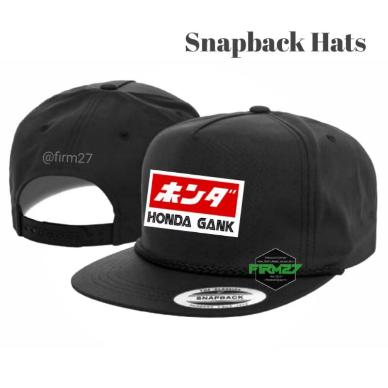 Topi Honda Gank - Topi Honda Gank Snapback
