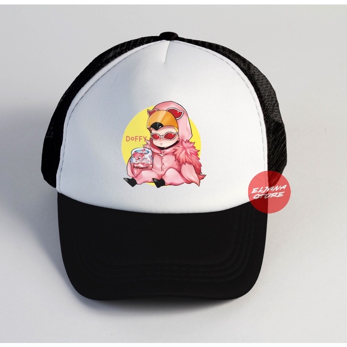 Dofflaminggo  Topi One Piece / Topi Anime / Demon Slayer / Topi Jaring Distro / Topi Premium / Topi Sablon