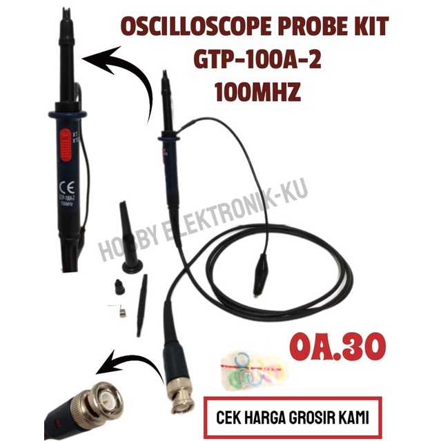 OSCILLOSCOPE PROBE KIT GTP-100A-2 100MHZ