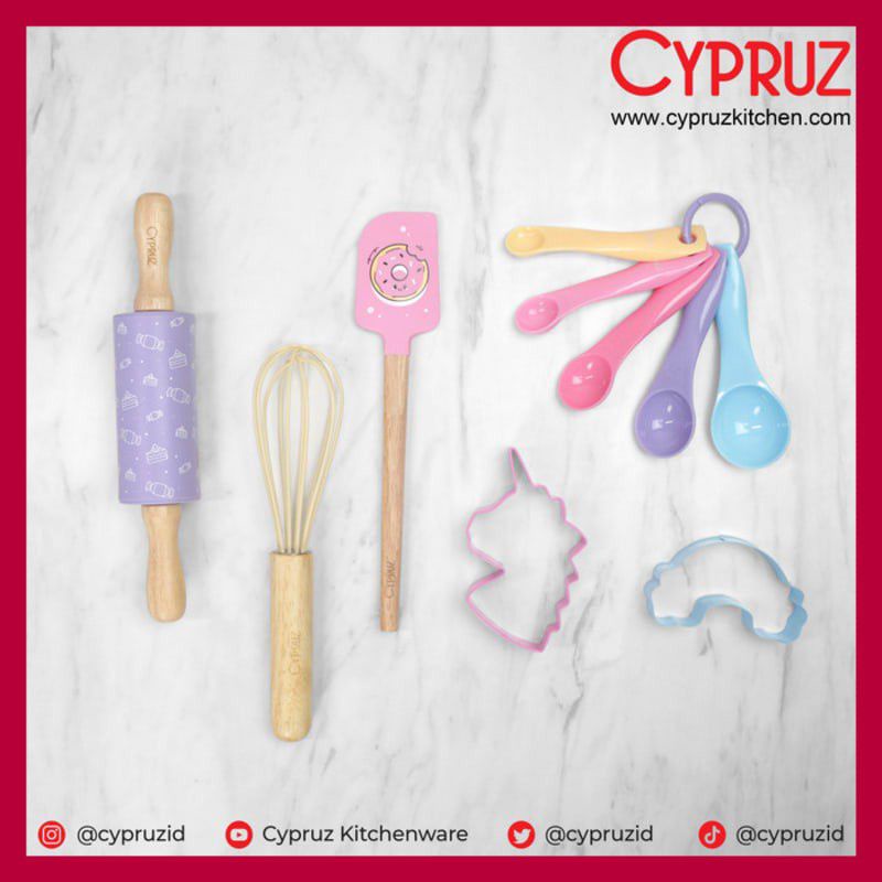 Cypruz Baking Silicone Set AK 1112/AK1112 Utensil Candy 10 PCS Food Grade
