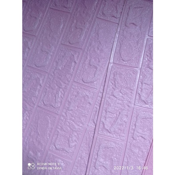 PROMO!!! WALLPAPER FOAM 3D KETEBALN 4MM BISA COD KESELURUH WILAYAH BAYAR DI TEMPAT SETELAH TRIMA BARANG-pink
