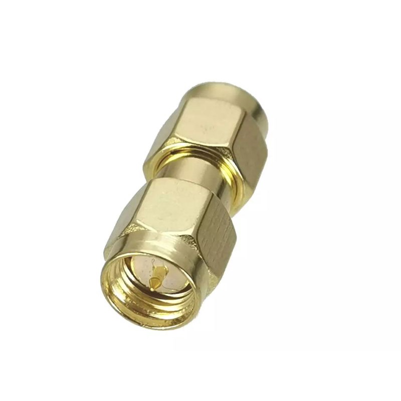 Konektor SMA Male Plug untuk SMA Male Plug RF Adaptor Koaksial Kualitas Tinggi