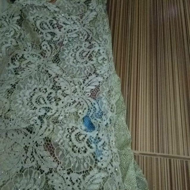 Sarimbit Batik Set Gamis Brukat Corneli Mix Katun & Balotelli Couple Kejora By Titiek