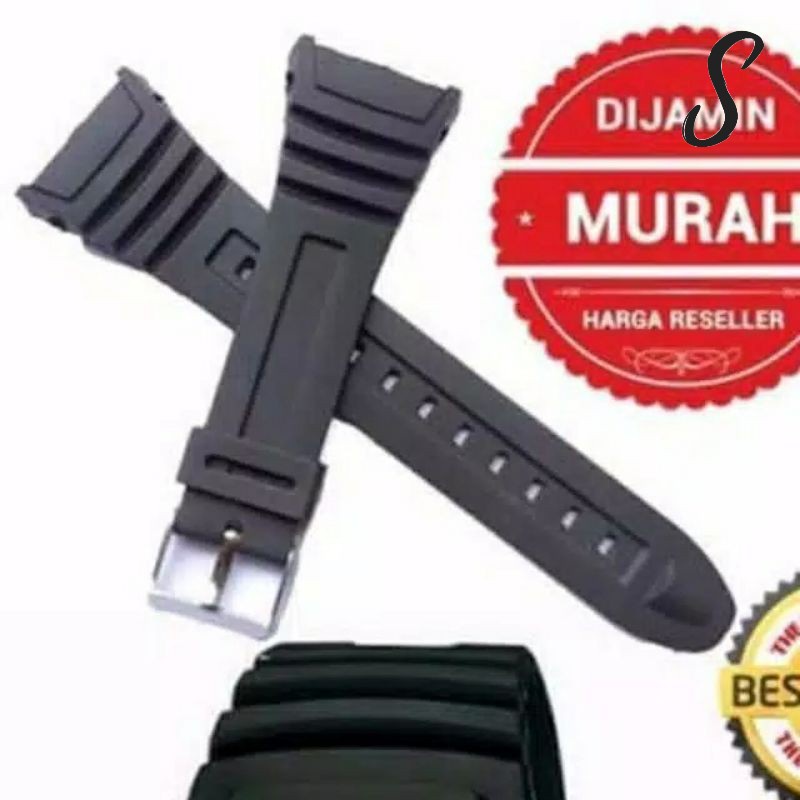 TALI STRAP JAM CASIO W-96H W96H W96-H W 96 H RUBBER TALI JAM CASIO W 96H
