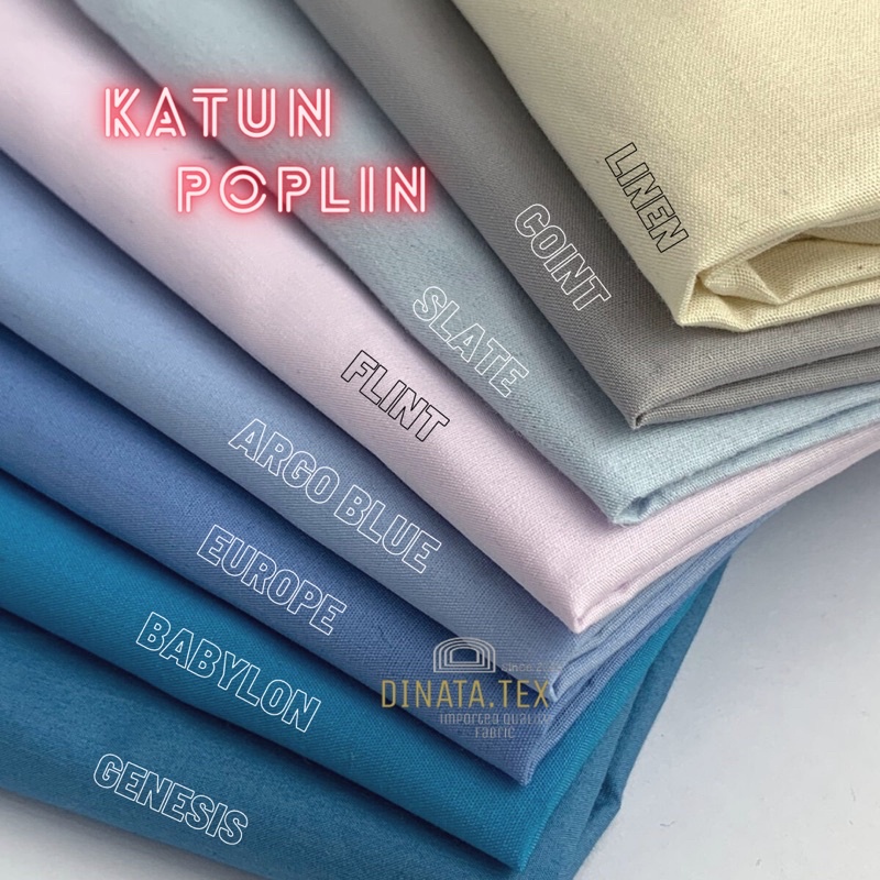 Bahan Kain Katun Poplin