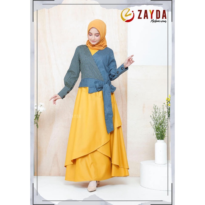 GAMIS ZAYDA ZG63 YELLOW ORIGINAL KEKINIAN MODERN TRENDY BEST SELLER