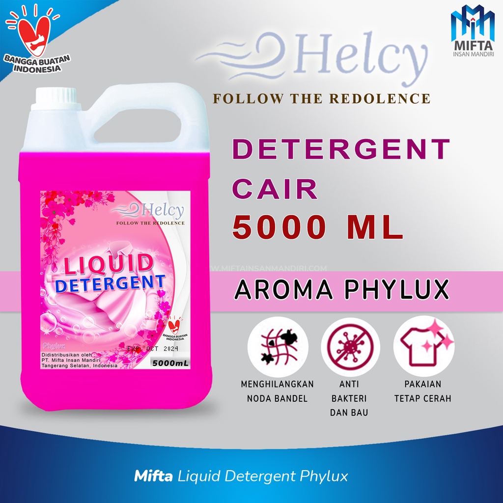 SABUN DETERGEN CAIR HELCY 5L / DETERJEN CAIR / DETERJEN LAUNDRY CAIR