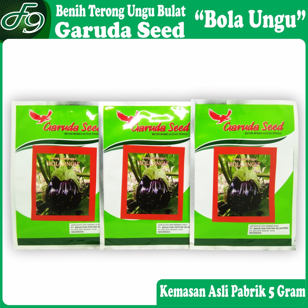 Benih Terong Ungu Bulat OP Bola Ungu Garuda Seed 5 Gram