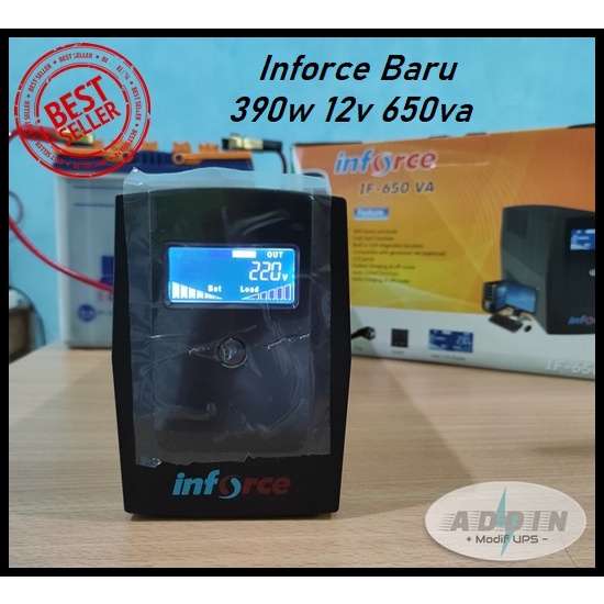 UPS INFORCE IF-650 VA 12V Modif Aki External & Cooling Fan