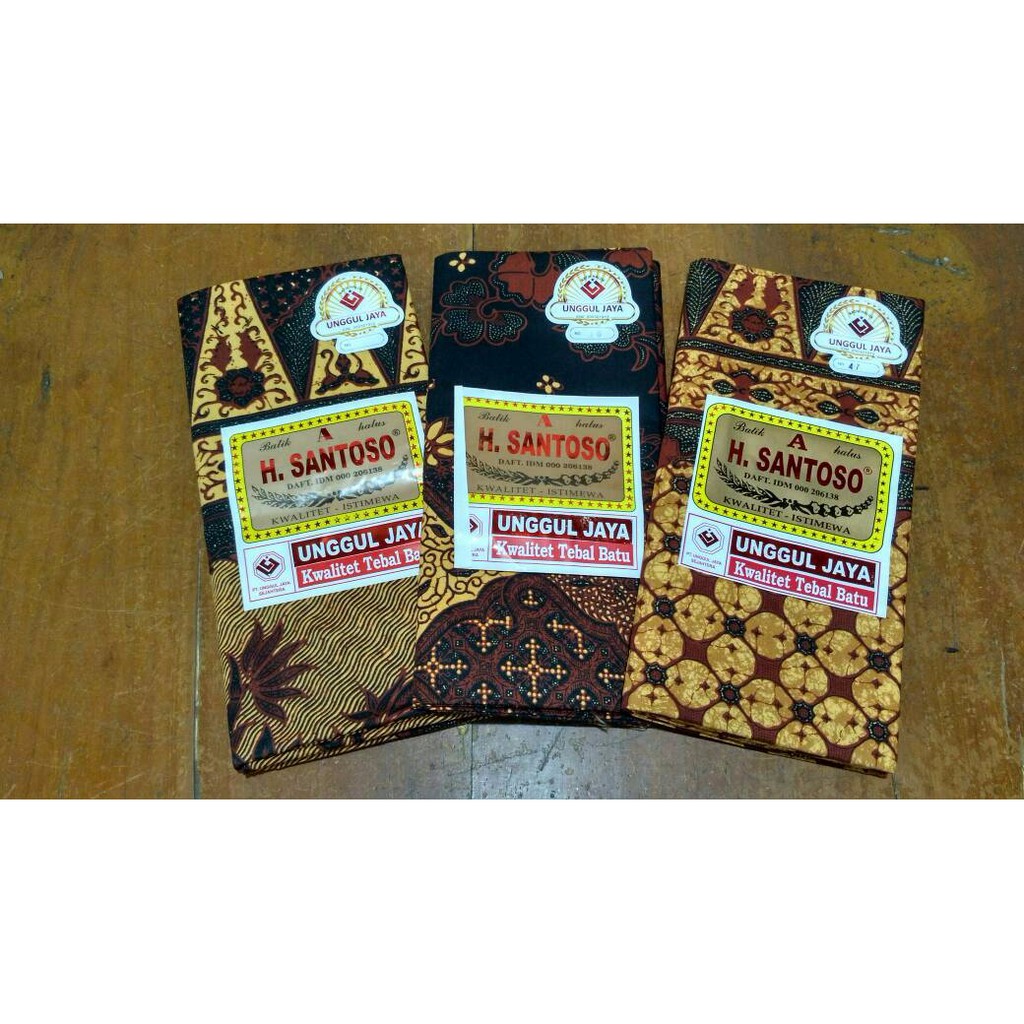 Sarung Kain Batik Solo Bahan Pakaian Merk Santoso
