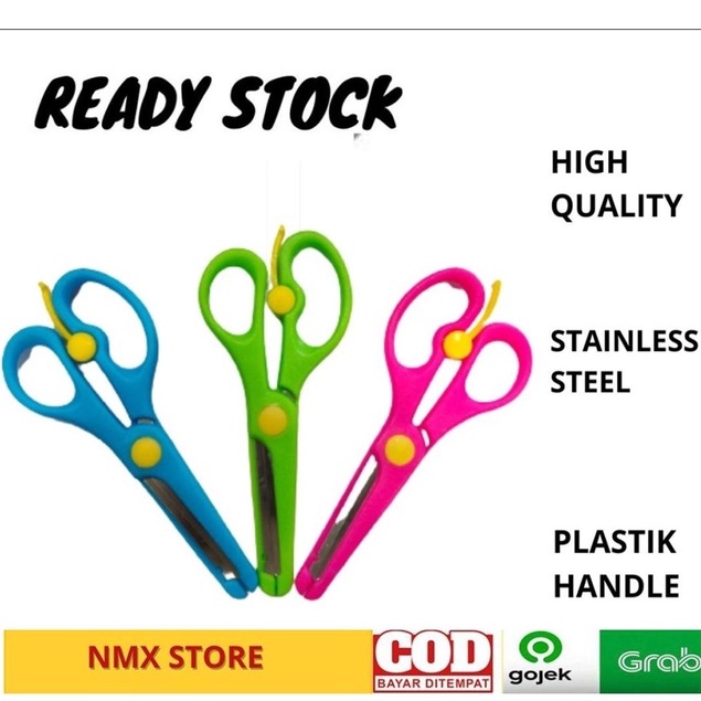 

GUNTING KERTAS KECIL SERBAGUNA 13 CM STAINLESS STEEL SCISSORS KRAFT