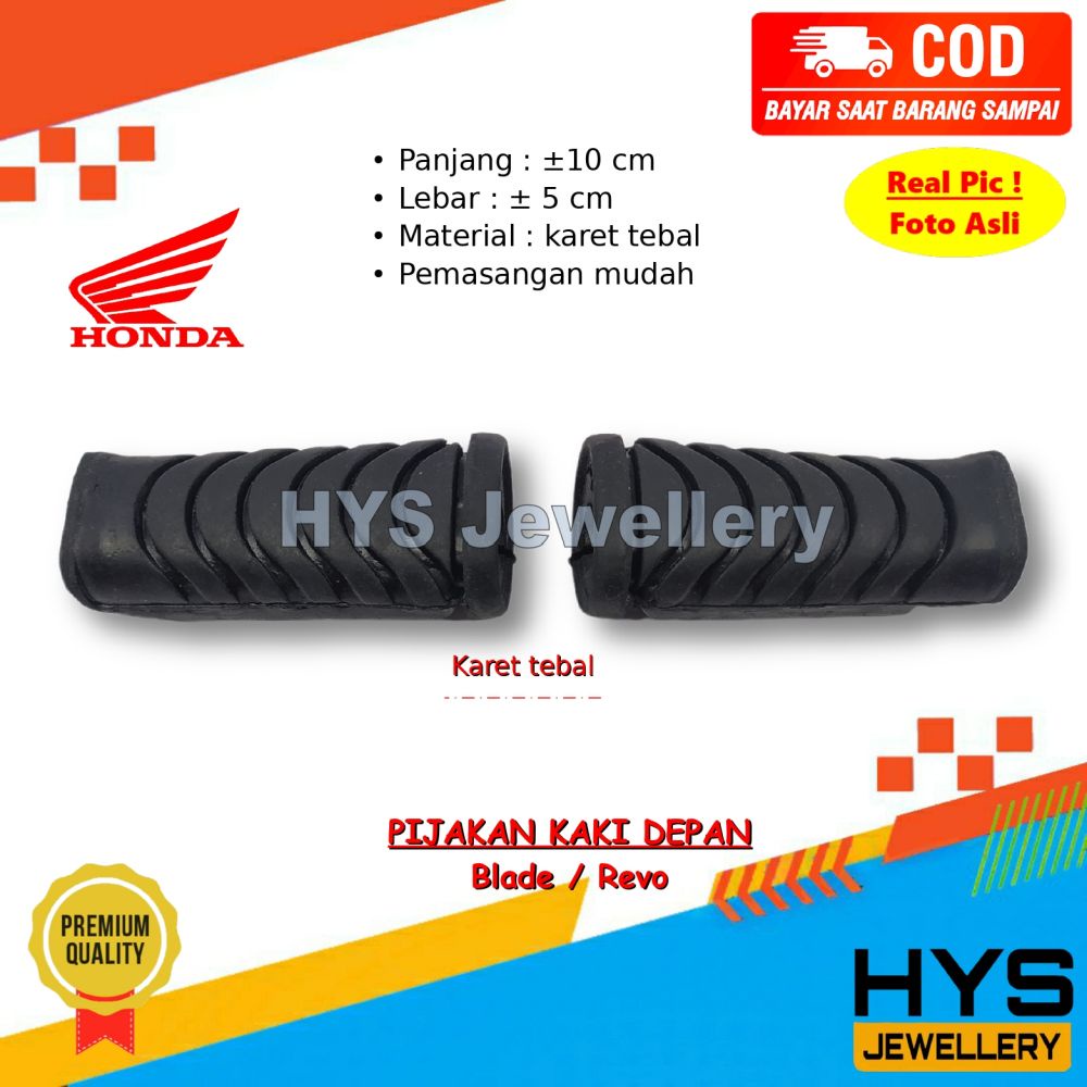 [COD] Karet Pijakan Kaki Depan BLADE 110, REVO 110, REVO ABSOLUTE, REVO FIT - Barstep Pustep Pedal I