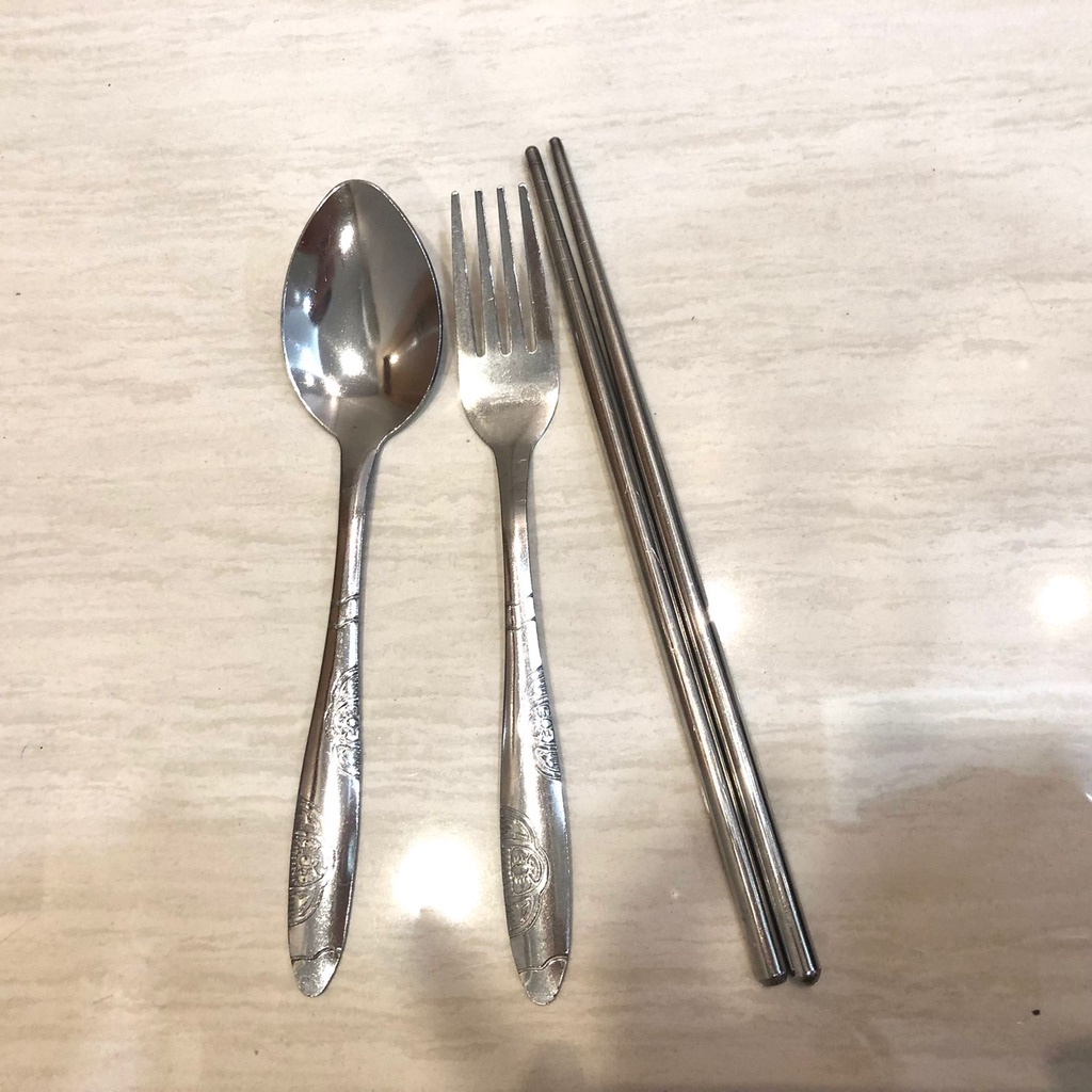 Set Alat Makan ( Sendok Garpu Sumpit ) Souvenir Pernikahan