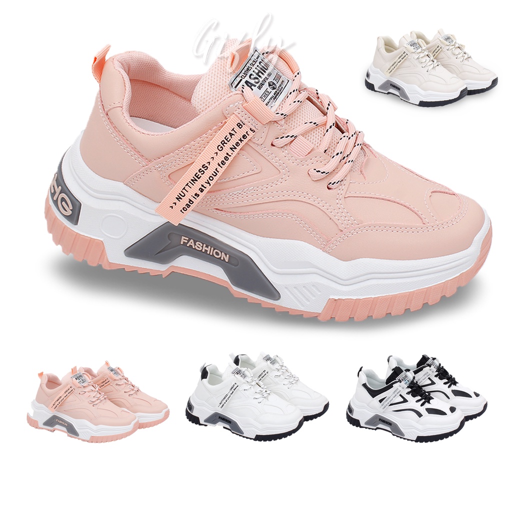 Sepatu Gifly Tryas Sneakers Korea Wanita TH1618-10