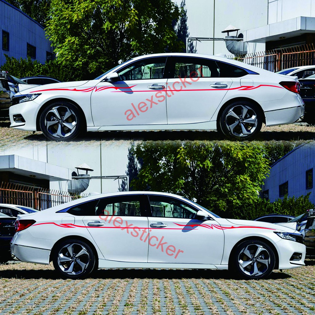 stiker striping sticker mobil altipe toyota camry vios sedan corolla