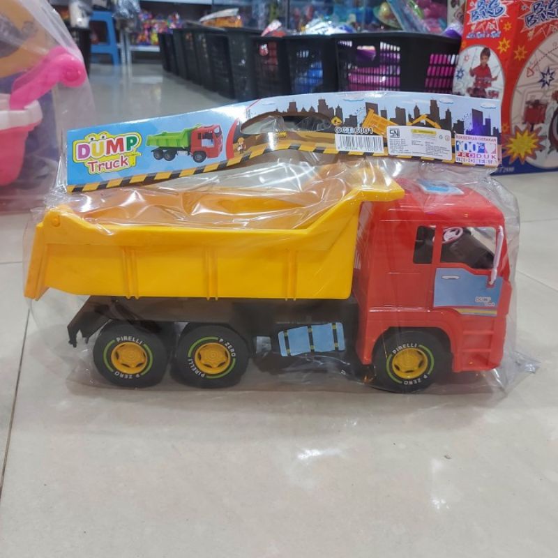 Mainan Dump Truck Jumbo - Miniatur Mobil Mobilan Truk Pasir Anak Laki Cowok
