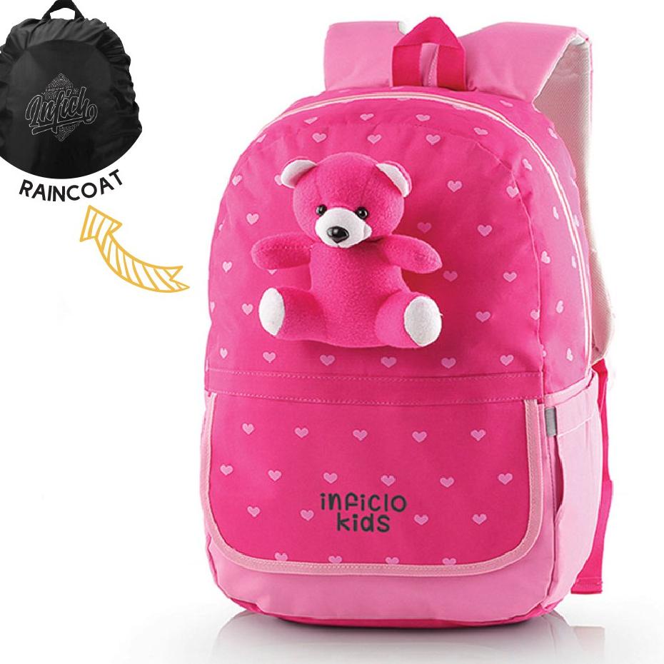 [KODE AMF] TAS RANSEL ANAK PEREMPUAN/CEWEK TAS SEKOLAH ANAK SD/TK ORI DISTRO+RAINCOAT I9N7F3