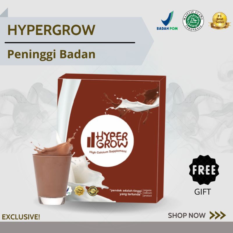 

[Naik 1-10 cm] HYPER GROW UP - Susu Peninggi Badan - Obat Peninggi Badan
